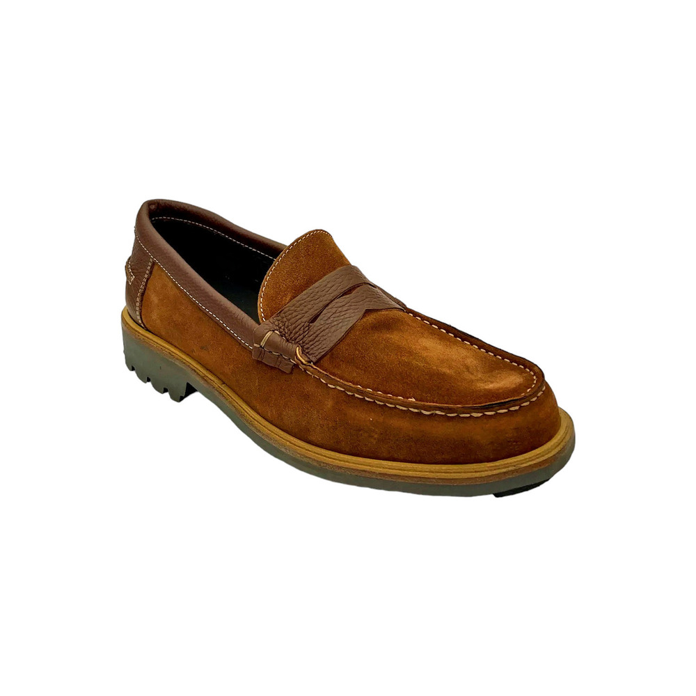 Donald Pliner Men's JImmy Suede Slip-On Loafers Brown - Medium